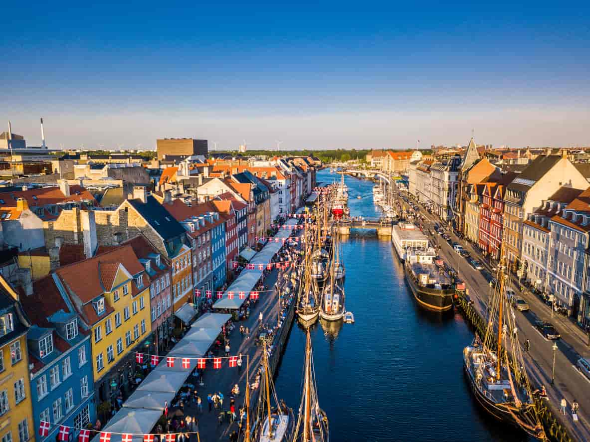 Nyhavn i København, Danmark