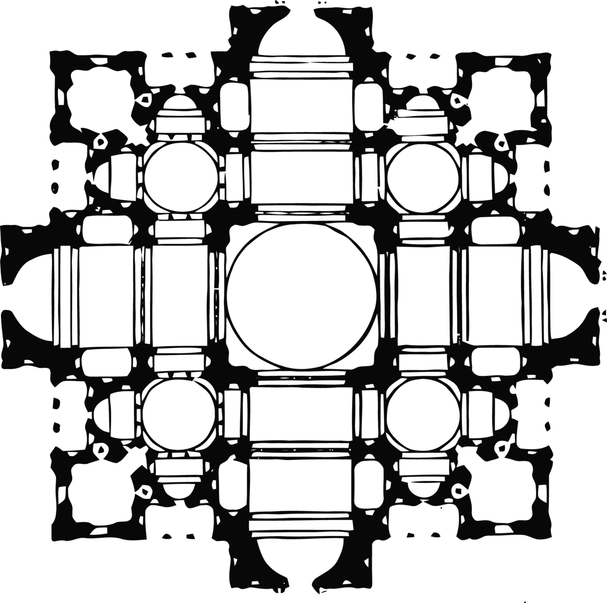 Peters-kirken, plan