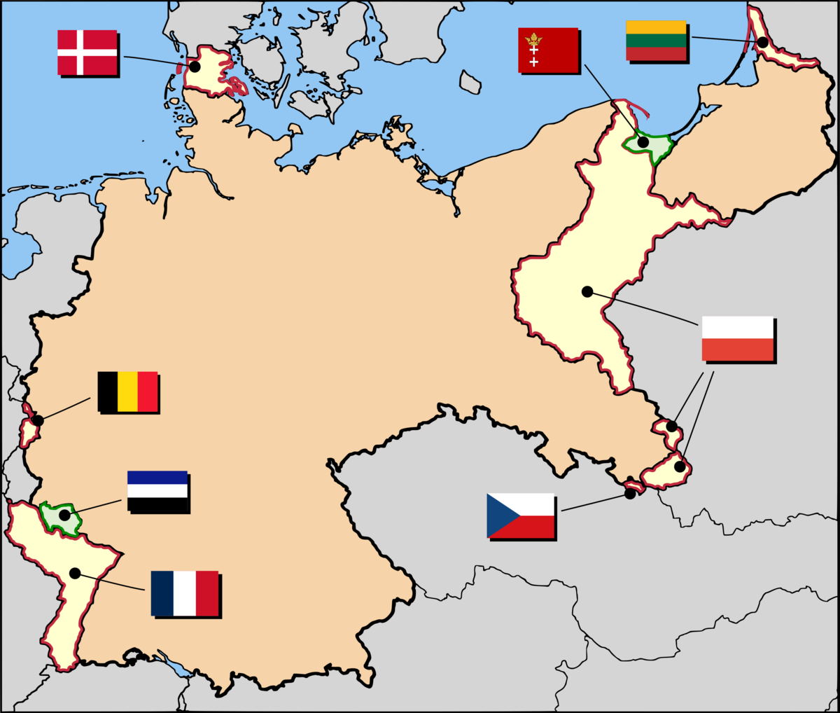 Tyske territorielle endringer