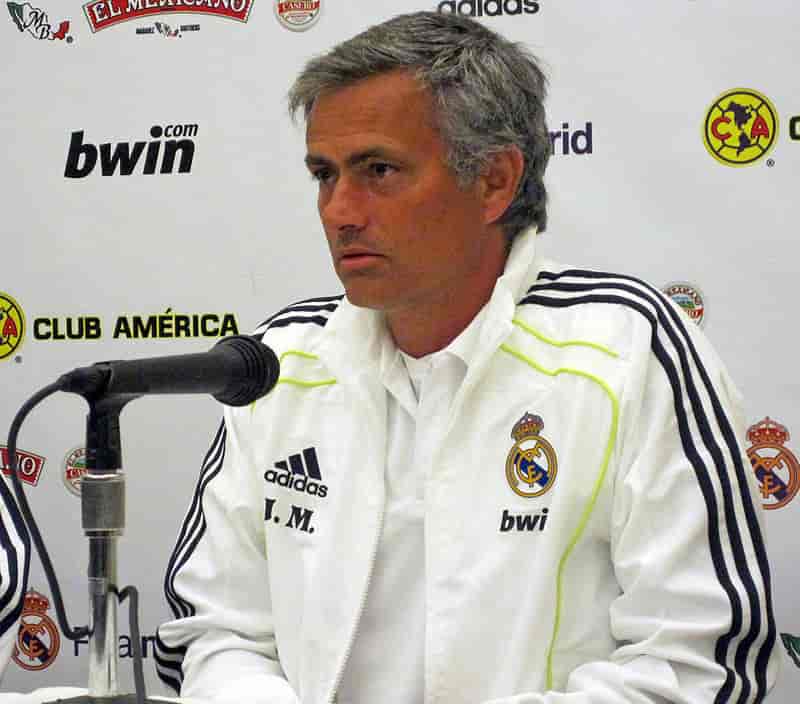 Mourinho, august 2010, mens han var manager for Real Madrid.