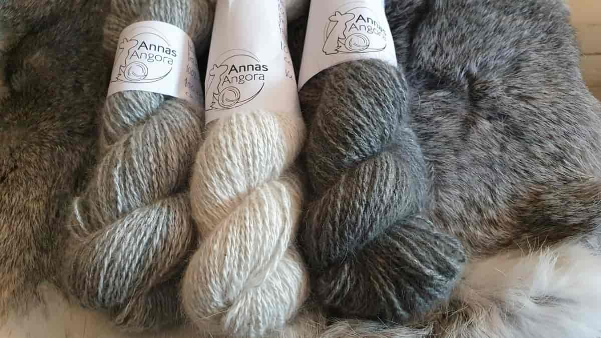 Håndspunnet 100 % norsk angora