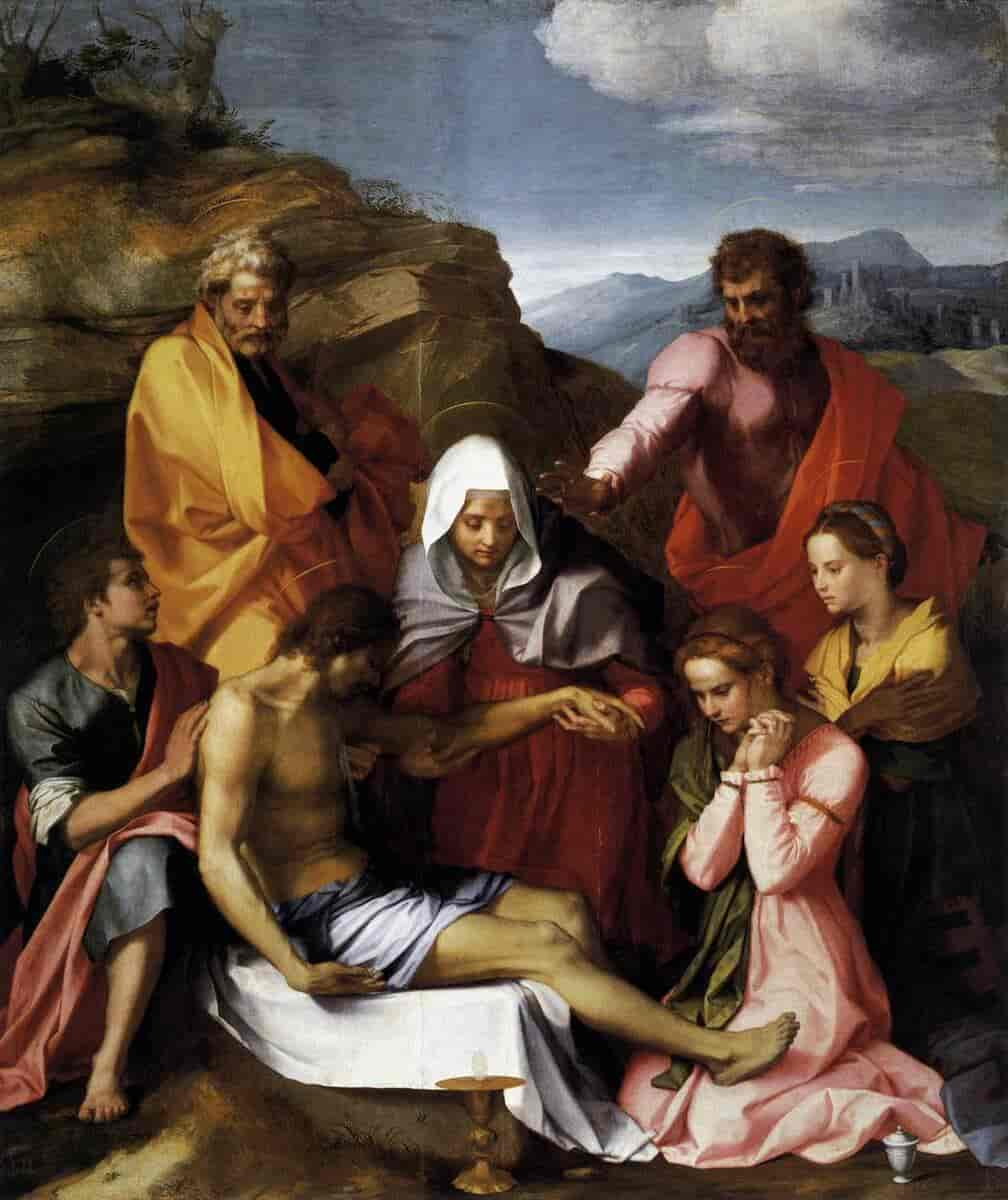 Pietà  med helgener