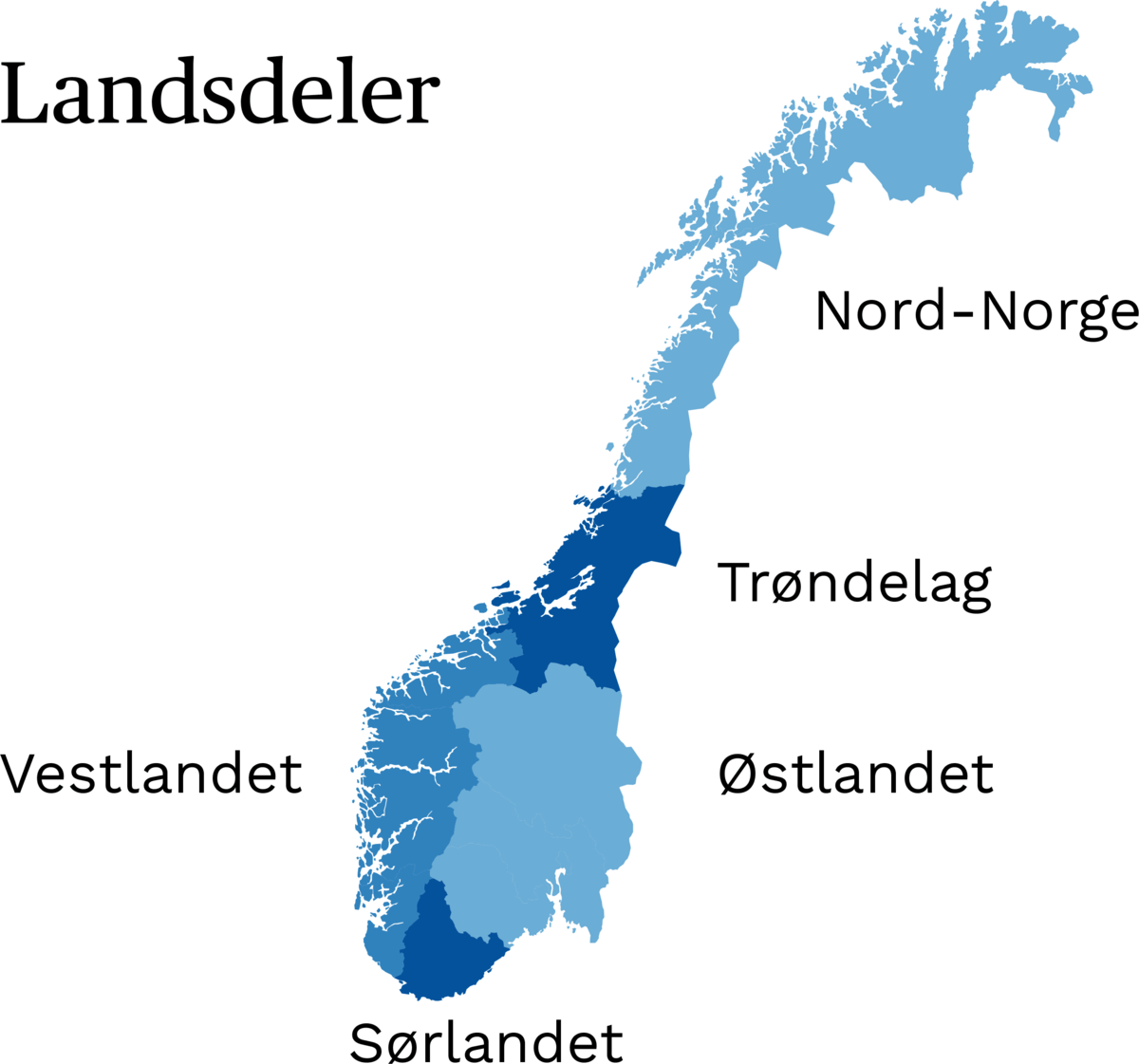 Landsdeler i Norge