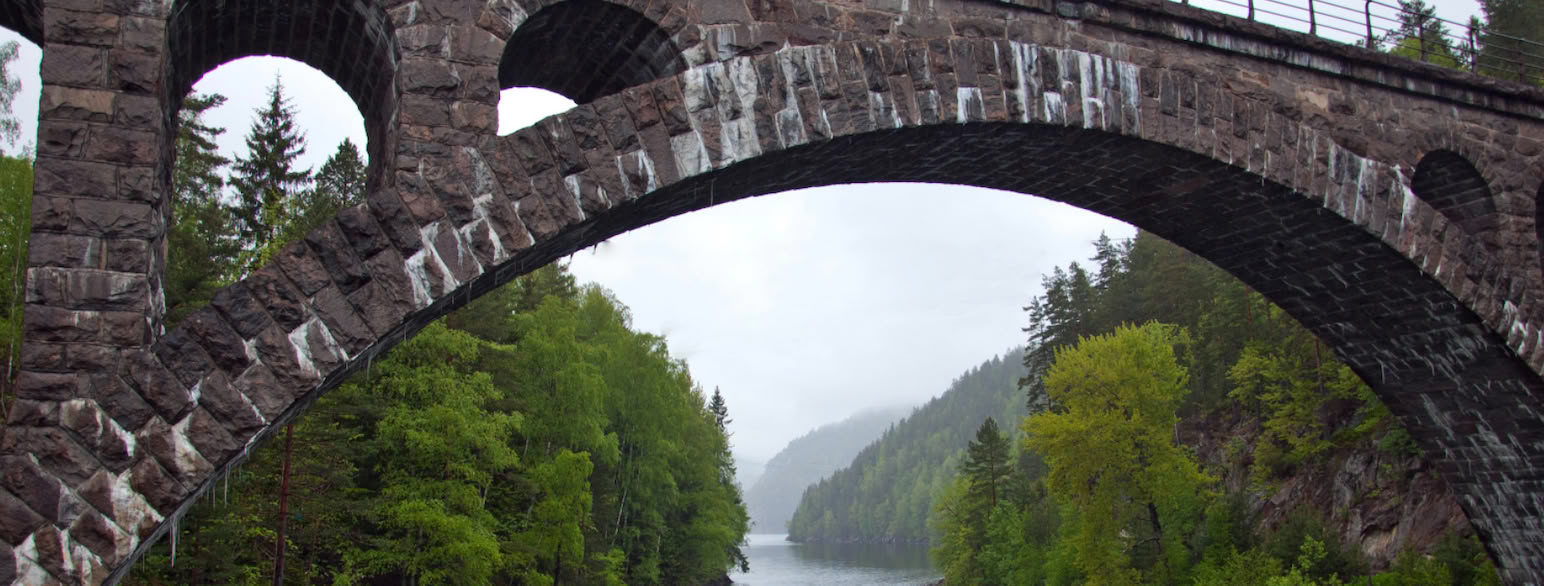 Kjeosen bru på Sørlandsbanen i Drangedal kommune