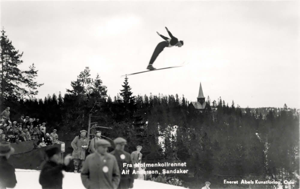 Alf Steen Andersen i Holmenkollen, ca 1935