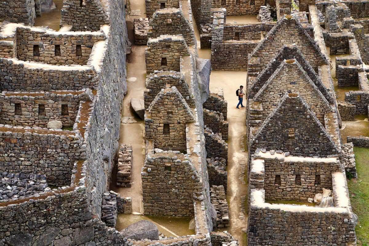 Detaljbilde fra Machu Picchu