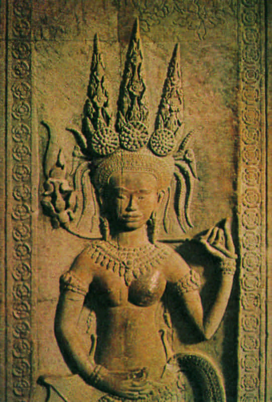 Relieff av en apsara