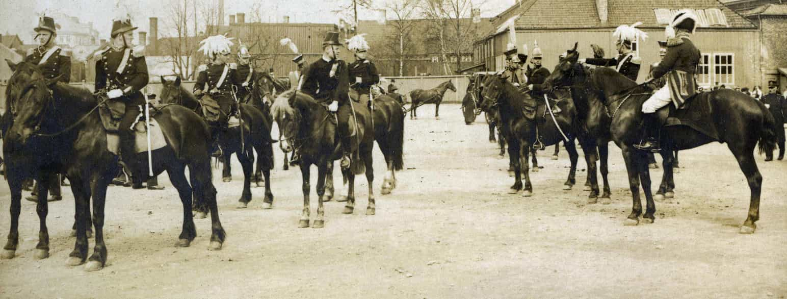 Det historiske opptog - Christian Frederik med sin suite (1914)