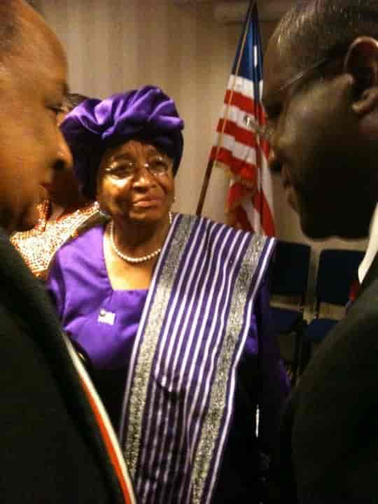 Ellen Johnson Sirleaf under Nobelprisseremonien i Oslo 2011