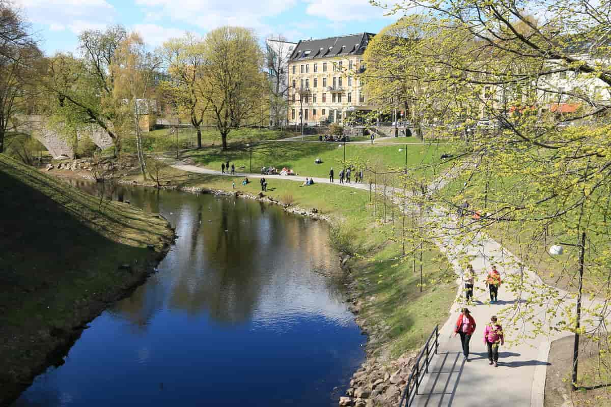 Akerselva ved Grünerløkka, foto fra 2017