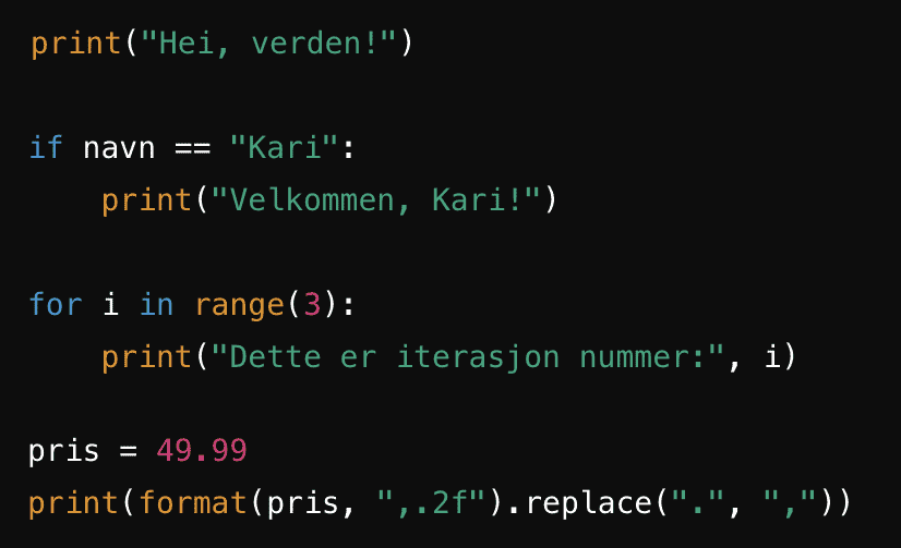 Engelsk i programmering