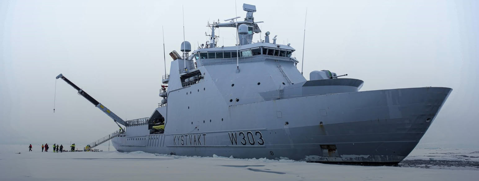 Kystvaktens isbryter KV Svalbard ble første norske fartøy som klarte å ta seg frem til Nordpolen, 21. august 2019