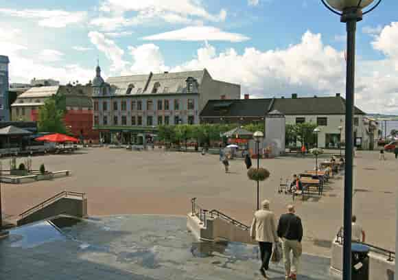 Østre torg i Hamar sentrum