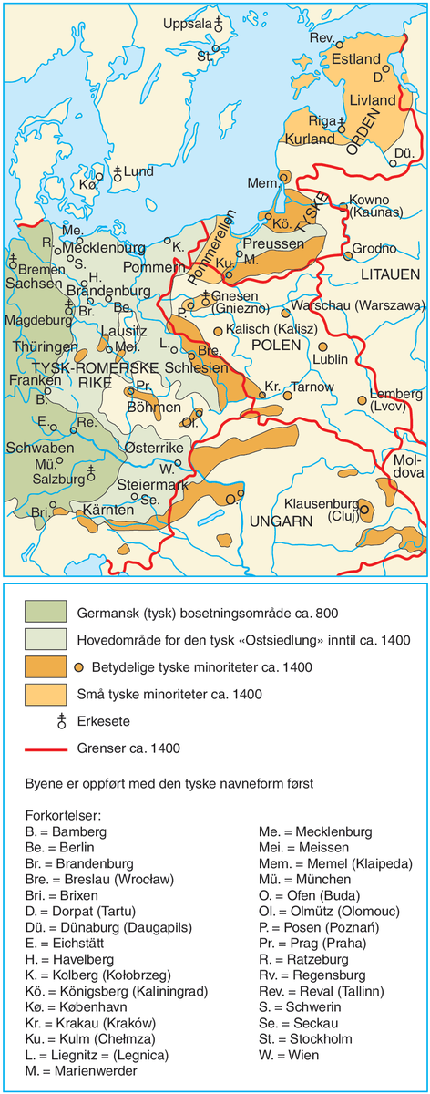 Tyskland, hist.kart II