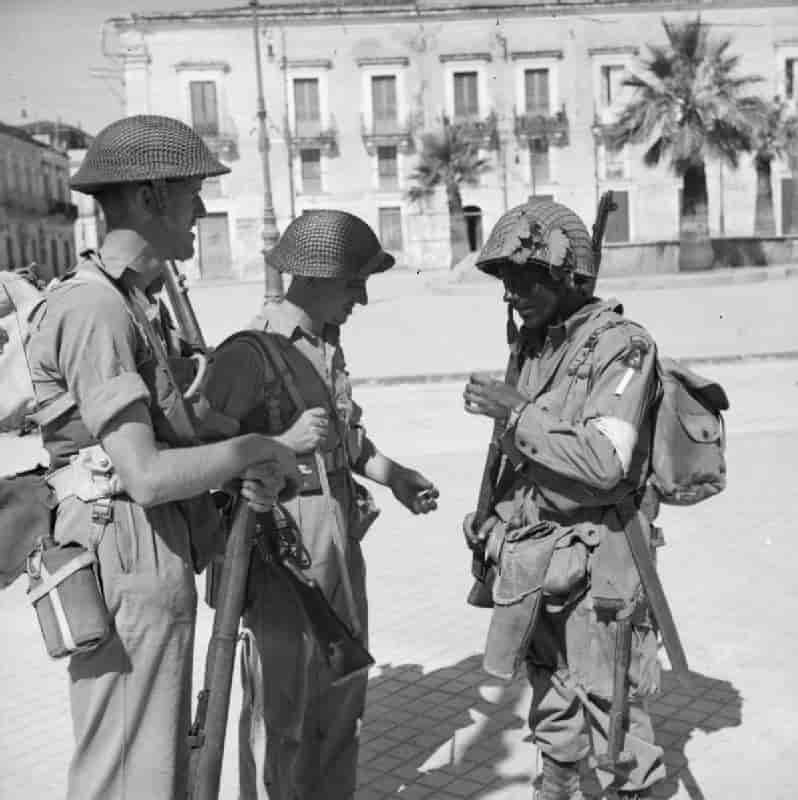 Britiske soldater på Sicilia