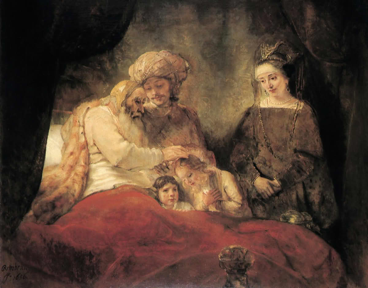 Jakob velsigner sine sønnesønner