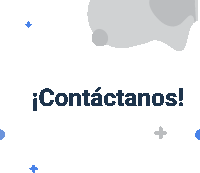 a blue and white sign that says contactanos