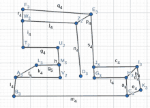 a grid with numbers and letters on it including a3 and b3