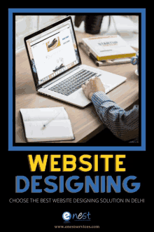 a poster for website designing in delhi