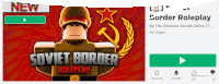 an advertisement for soviet border roleplay shows a soldier