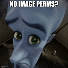 a picture of a cartoon character with the caption " no image permits "