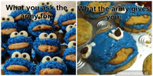 what you ask the army for cookie monsters and what the army gives you