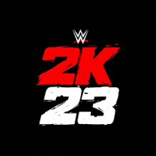 a logo for a wrestling game called 2k23