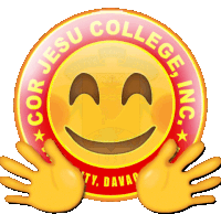 cor jesu college inc logo with a smiley face