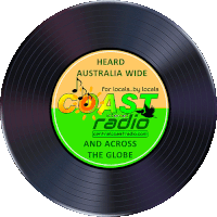 a record label that says heard australia wide for locals by locals coast radio and across the globe