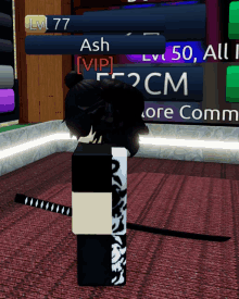 a screenshot of a video game with the name ash visible