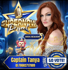 captain tanya is a finalist for the supernova project in 2024