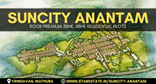 suncity anantam book premium 3bhk 4bhk residential plots vrindavan mathura www.starestate.in/suncity-anantam