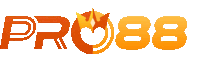 a logo for pro88 with a flame in the center