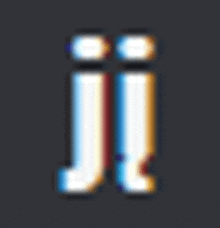 a blurred image of a letter j on a dark background .