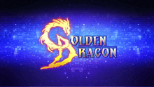 a logo for golden dragon with a dragon on it