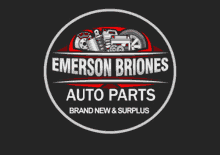 emerson briones auto parts brand new & surplus logo