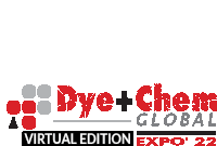 a logo for the dye + chem global virtual edition expo 2022