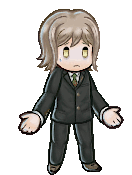 a pixel art drawing of a person in a suit and tie .