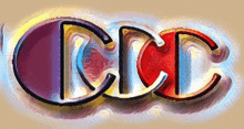 a colorful painting of the word ccd