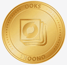 a gold coin that says ' looks ' on it