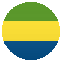 a blue yellow and green circle with a white background