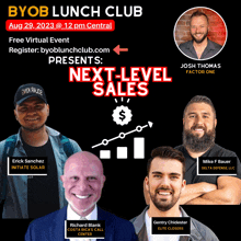 byob lunch club presents next level sales on august 29 2022