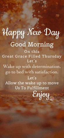 happy new day on this great grace filled thursday