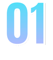 a blue number 01 with a white outline