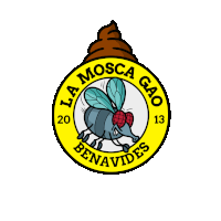 a logo for la mosca gao benavides with a fly on it