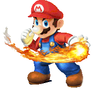 a cartoon character named mario with a red hat and overalls