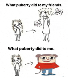 what puberty did to my friends , what puberty did to me