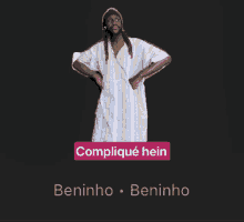 a picture of a man with dreadlocks and the name beninho