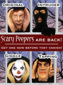 scary peepers are back get one now before they vanish giggle tapping original intruder