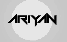 a logo for ariyan is displayed on a white background